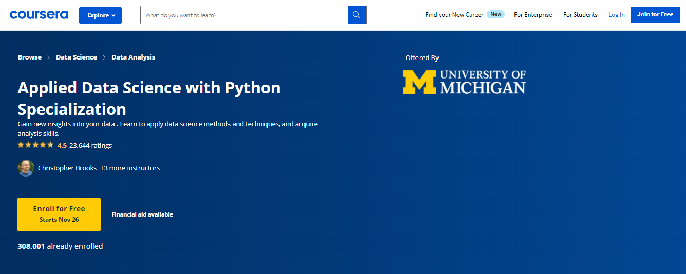 Applied Data Scientist Specialization
