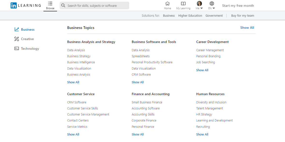 LinkedIn Learning Courses