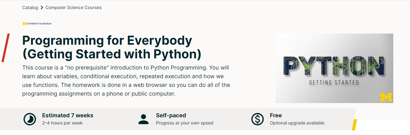 Programming for Everybody