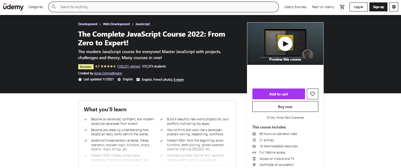 The Complete Javascript Course