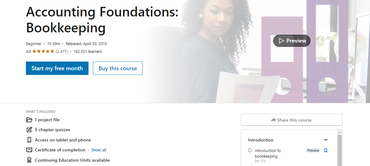 Accounting Foundations Bookkeeping Course