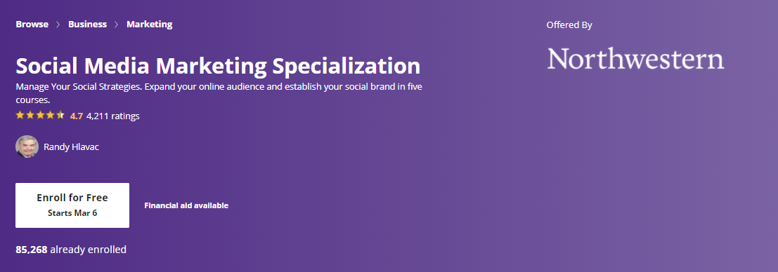 Social Media Marketing Specialization