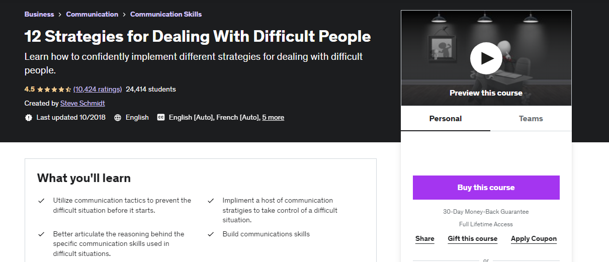 Strategies for Dealing with Difficult People